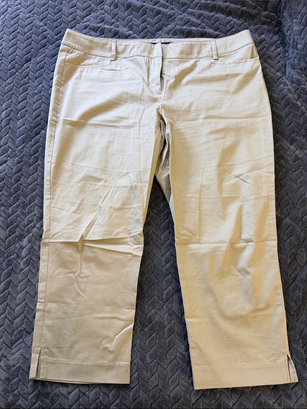New York & Company Beige Capris Women’s Size 18 NWOT